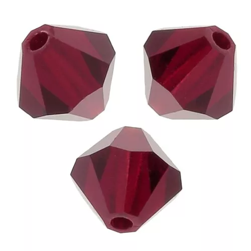 Perles toupies Preciosa - Rondelle Bead 4 mm - Siam x30