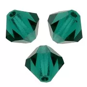 Perles toupies Preciosa - Rondelle Bead 4 mm - Emerald x30