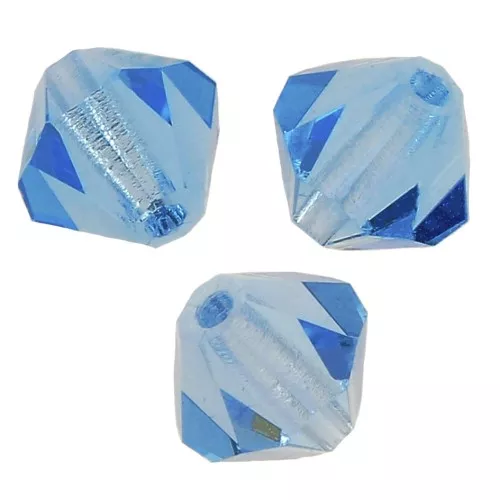 Perles toupies Preciosa - Rondelle Bead 4 mm - Aquamarine x30