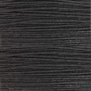 Coton ciré 1 mm - Noir x5m