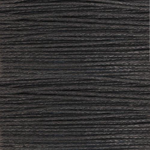 Coton ciré 1 mm - Noir x5m