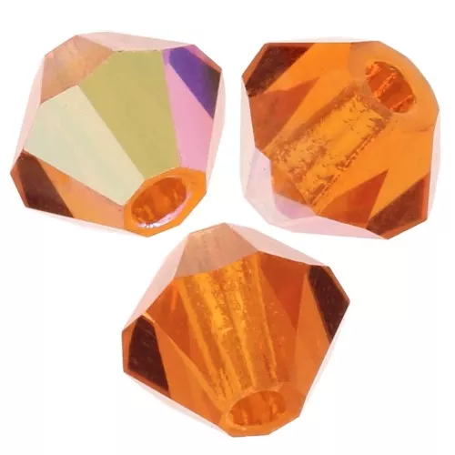Perles toupies Preciosa - Rondelle Bead 4 mm - Sun AB x30