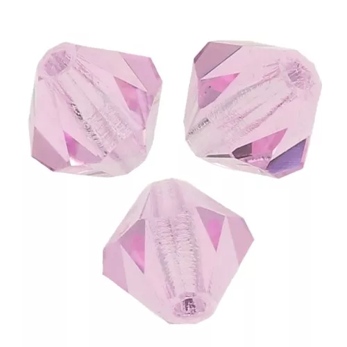 Perles toupies Preciosa - Rondelle Bead 4 mm - Pink Sapphire x30