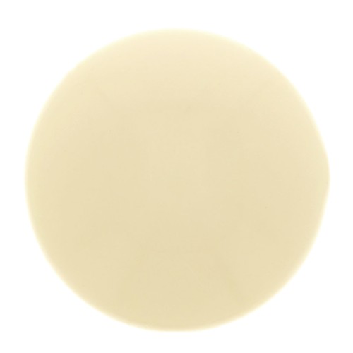 Cabochon rond en résine opaque 18 mm - Ecru x1