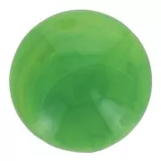 Cabochon rond 18 mm en résine opaque - Vert marbré x1