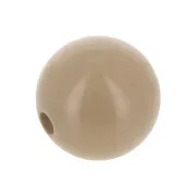Perle en résine opaque 10 mm Marron clair x1
