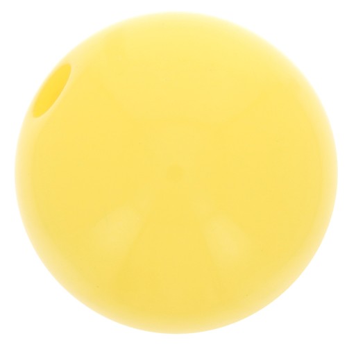 Perle en résine opaque 10 mm Jaune x1
