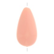 Perle poire en résine opaque 26x14 mm - Rose clair x1|raw }}