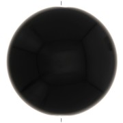 Palet rond en résine opaque 25 mm - Noir x1|raw }}