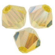 Perles toupies Preciosa - Rondelle Bead 4 mm - Citrine AB 2X x30|raw }}