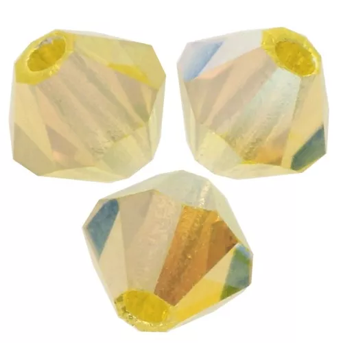 Perles toupies Preciosa - Rondelle Bead 4 mm - Citrine AB 2X x30