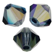 Perles toupies Preciosa - Rondelle Bead 4 mm - Montana AB x30