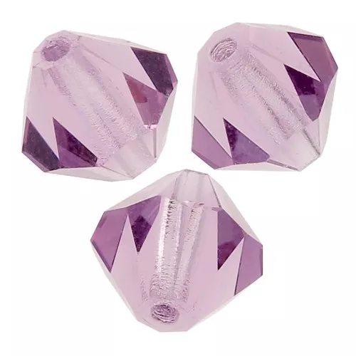 Perles toupies Preciosa - Rondelle Bead 4 mm - Light Amethyst x30