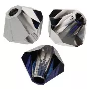 Perles toupies Preciosa - Rondelle Bead 4 mm - Crystal Heliotrope x30