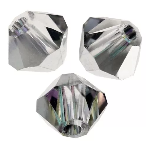 Perles toupies Preciosa - Rondelle Bead 4 mm - Crystal Vitrail Light x30