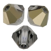 Perles toupies Preciosa - Rondelle Bead 4 mm - Crystal Starlight Gold Half x30|raw }}