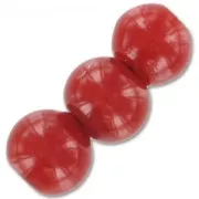Rondes 8 mm Dark Red Corail x10