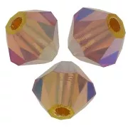 Perles toupies Preciosa - Rondelle Bead 4 mm - Topaz AB 2X x30
