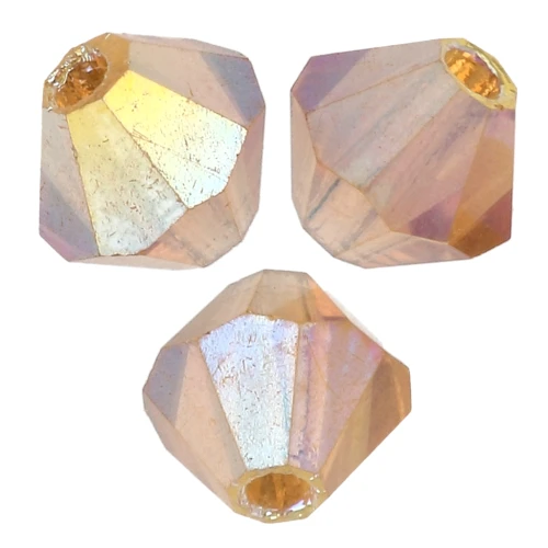 Perles toupies Preciosa - Rondelle Bead 4 mm - Topaz AB 2X x30