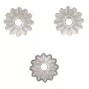 Coupelles fleurs travaillées 5.5 mm - Acier inoxydable 304 x10