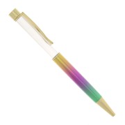 Stylo à bille à décorer avec des perles - résine - polymère - Doré Multicolore x1|raw }}