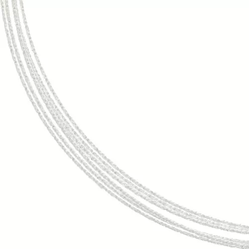 Fil semi-dur - recuit - rond diamanté 0.8 mm - Argent 925 x2m