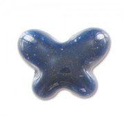 Papillon en céramique 12x15 mm Dark Blue pailleté x1|raw }}