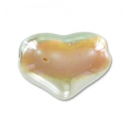 Coeur en céramique 21 mm Oasis Green irisé x1|raw }}