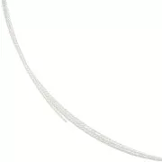 Fil semi-dur - recuit - rond diamanté 0.7 mm - Argent 925 x1m