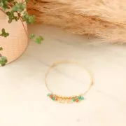 Fil semi-dur - recuit - rond diamanté 0.9 mm - Argent 925 Doré à l'or fin x1m