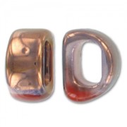 Poussoir en céramique 18x10 mm Red Blue Irisé x1|raw }}