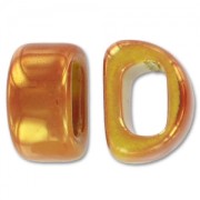Poussoir en céramique 18x10 mm Gold Orange Yellow irisé x1|raw }}