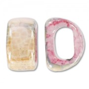 Poussoir en céramique 18x10 mm Forest Fuchsia irisé x1|raw }}