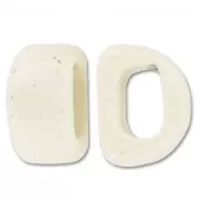 Poussoir en céramique 18x10 mm Blanc x1