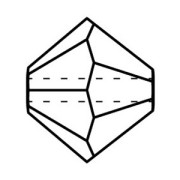 Perles toupies Preciosa - Rondelle Bead 4 mm - Emerald AB x30