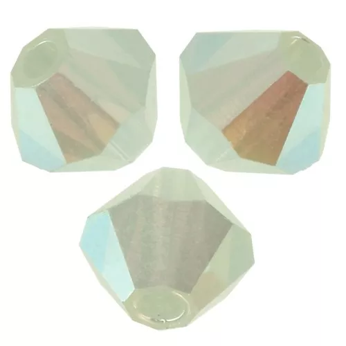 Perles toupies Preciosa - Rondelle Bead 4 mm - Chrysolite Opal AB 2X x30