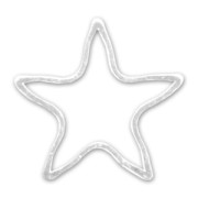 Intercalaires étoile 10 mm argenté x10|raw }}