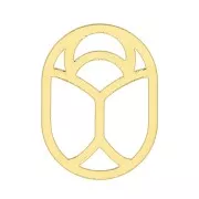 Sequin Scarabée évidé 10x7 mm - exclu Perles & Co - Doré à l'or fin x1