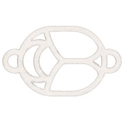 Intercalaire Scarabée évidé 12x7 mm - exclu Perles & Co - Argent 925 x1|raw }}