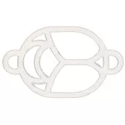 Intercalaire Scarabée évidé 12x7 mm - exclu Perles & Co - Argent 925 x1