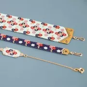 Embout tissage perles Miyuki 11/0 exclu Perles & Co Etoile 28 mm - Doré à l'or fin