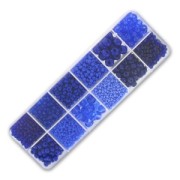 Assortiment de rocailles Preciosa Ornela Sapphire x200g|raw }}