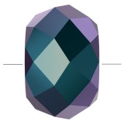 Briolette XL PureCrystal 5042 perle rondelle 6 mm - Jet Shimmer 2X x1