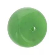 Perle rondelle en résine opaque 18x11 mm - Vert marbré x1