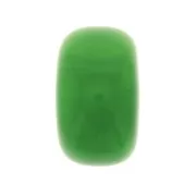 Perle rondelle en résine opaque 18x11 mm - Vert marbré x1