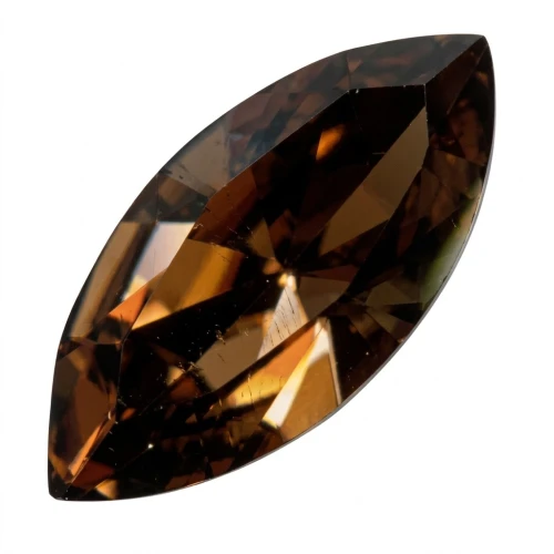 Navette PureCrystal 4228 15x7 mm Smoked Topaz