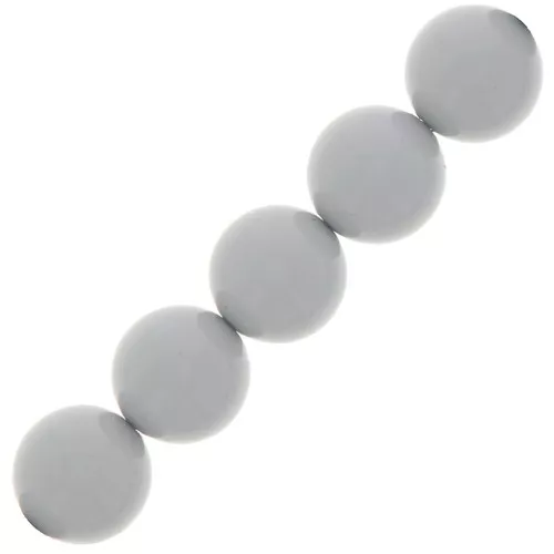 Perles rondes nacrées Preciosa - Round Pearl Maxima 6 mm - Ceramic Grey x20
