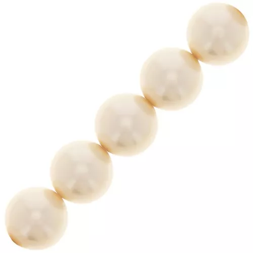 Perles rondes nacrées Preciosa - Round Pearl Maxima 6 mm - Cream x20