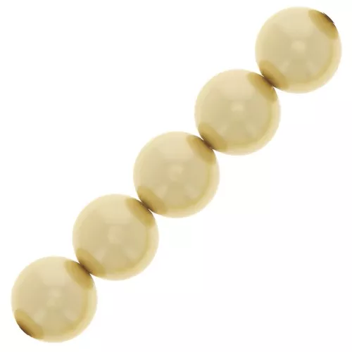 Perles rondes nacrées Preciosa - Round Pearl Maxima 5 mm - Vanilla x25