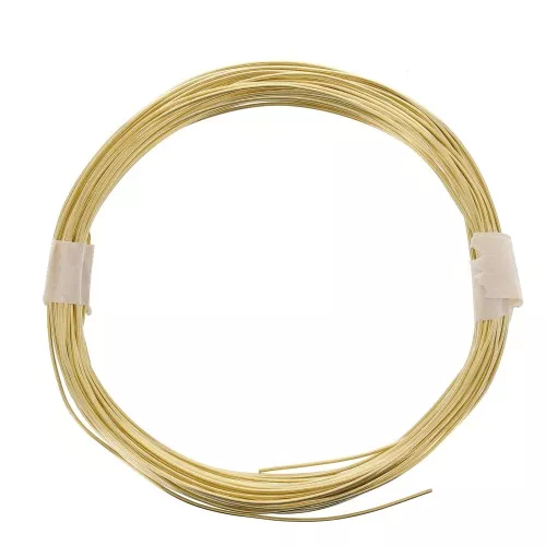 Fil laiton rond souple 0.6 mm - pour création de bijoux - Doré x11m